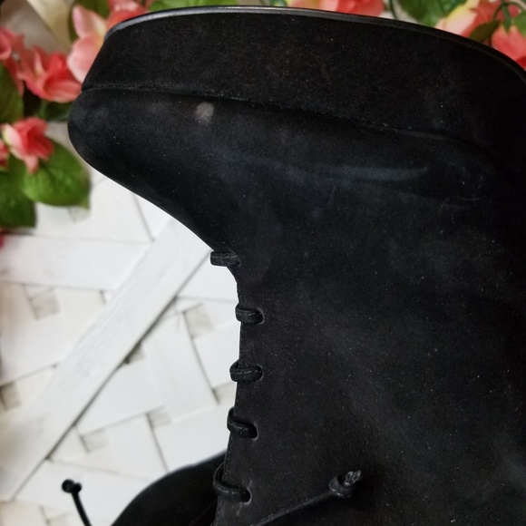 Steve Madden 9 suede black booty Jolte platform - Picture 7 of 8